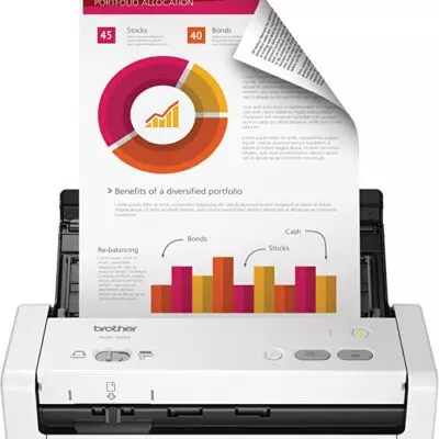 Brother Easy-to-Use Compact Desktop Scanner, ADS-1200, Fast Scan Speeds, Ideal for Home, Home Office or On-The-Go Professionals